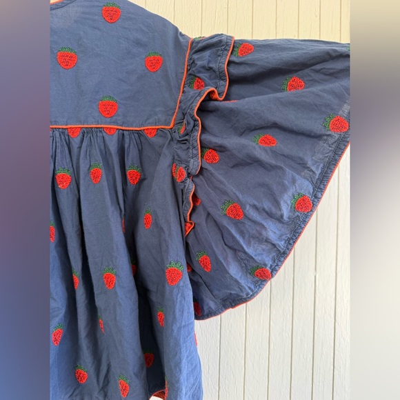 Farm Rio Strawberry Ruffle Blouse - Picture 7 of 11